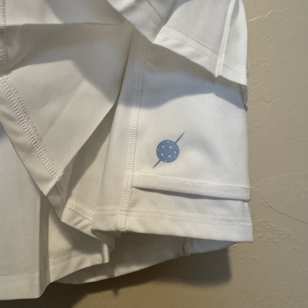 White Pleated Tennis Skirt - Picture 6 of 8